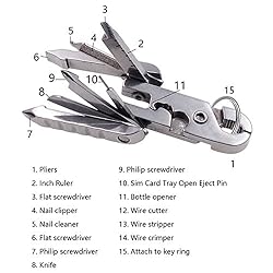 Pocket Utility Multitool Knife 15-in-1