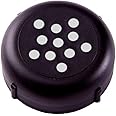 Revolutionary New 6-8 OZ Plastic Cheese Shaker Lids 1 Dozen. Rust Proof! (Black)