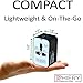 PHIERY Universal Travel Adapter, International Power Adapter Plug and European Wall Charger (USA, UK, EU, AU, US, Europe, Asia) Dual USB to 2.1A 1.0A, Travel Accessories Pouch - Better Your World