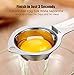 RYBACK Stainless Steel Egg White Yolk Filter Separator Cooking Tool Dishwasher Safe Chef Kitchen Gadget