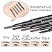 SLZZSL Eyebrow Pencil Stencil Shaper Sticker Razor Set/3D Long Lasting Waterproof Eyebrow Pencil with Replaceable Head Brow Brush/Reusable DIY Eyebrow Makeup Grooming Kit Tools