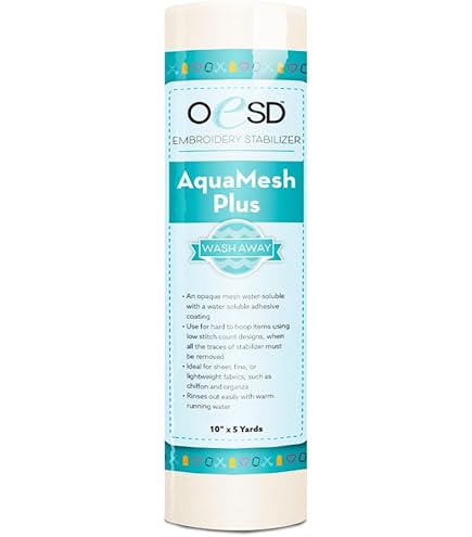 Amazon.com: OESD AquaMesh Wash Away Water Soluble Embroidery