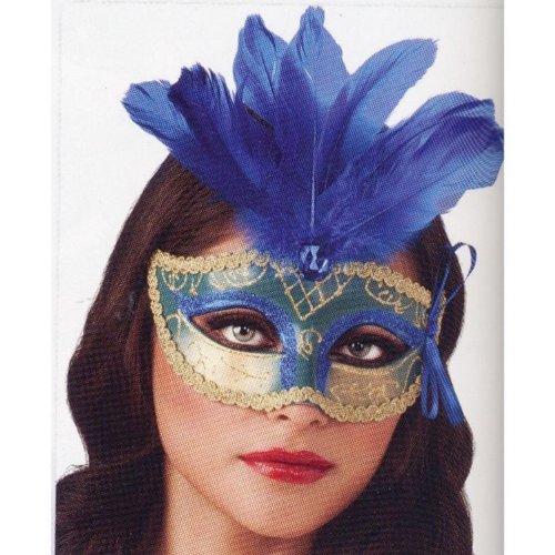 Rubie's Costume Co Blue Feather Carnival Mas Costume