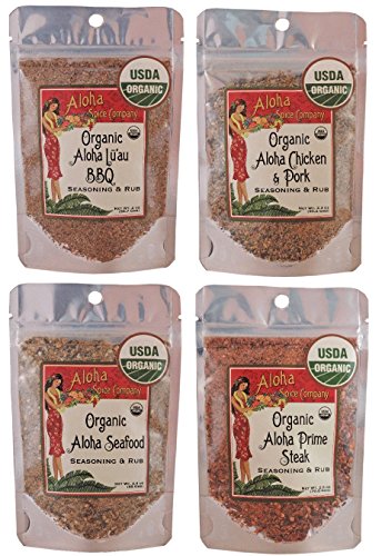 Organic Aloha Spice Company Seasoning & Rub Variety Set
