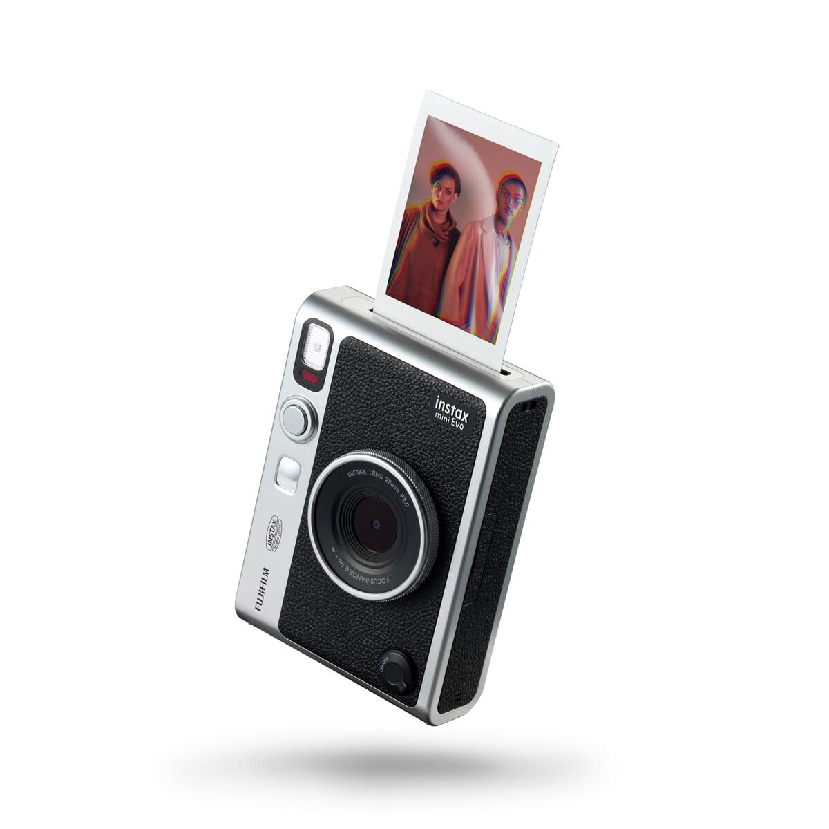 instax Mini EVO Black-C. Cámara e Impresora con Pantalla LCD de 2,7 Pulgadas, 10 Efectos de Lente y 10 Efectos de película