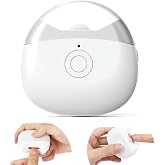 SCAIKTIG Automatic Electric Nail Clipper with LED Light &amp; 2 Speeds with Nail Scraps Storage, USB Rechargeable Safety Fingernail Trimmer for Baby, Children, Kids, Adult, Seniors and Caregivers, White