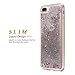 ESEEKGO Case Compatible iPhone 7 Plus, ESEEKGO Floating Liquid Case Compatible with iPhone 7 Plus Soft Cover TPU Bumper Bling Bling Case (Silver)