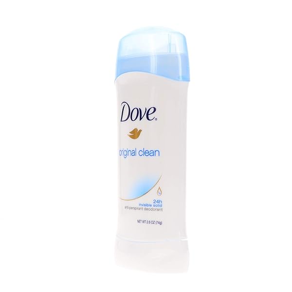 DOVE ORIGINAL CLEAN INVISIBLE SOLID ANTI-PERSPIRANT DEODORANT 2.6 OZ