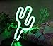 Cactus 3D Neon Night Lights Wall Light，USB Cable/Batteries Powered for Nursery, Bedroom, YiiY Decorations for Kids' Room,Living Room, (Cactus-Green)