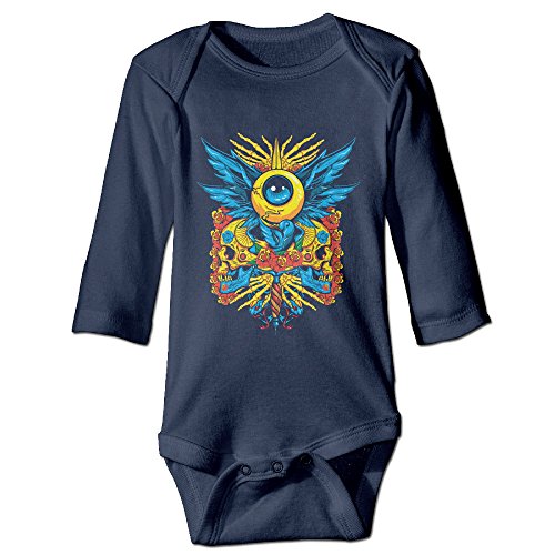 Alexx Eye See You Newborn Jumpsuit Bodysuit Long-sleeve Romper Navy