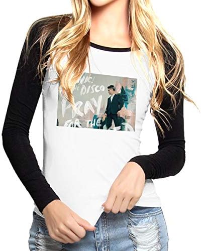 AOYQONMVP Panic at The Disco Long Sleeve Womens Baseball T-Shirt Sports Raglan Tee Shirts