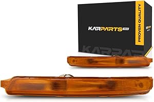 KarParts360 For Chevy Aveo Signal/Corner Light Assembly 2004 05 06 07 2008 Pair Driver and Passenger Side Front w/Bulbs DOT C