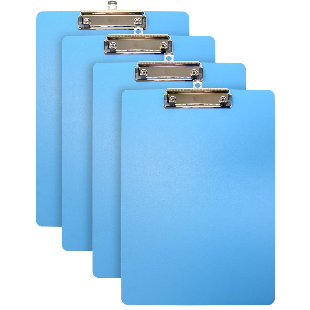 WAYTEX Set of 4 A4 Block Doors with Non-Slip Clips 2 mm Thickness Polypropylene 225 x 315 mm Sky Blue