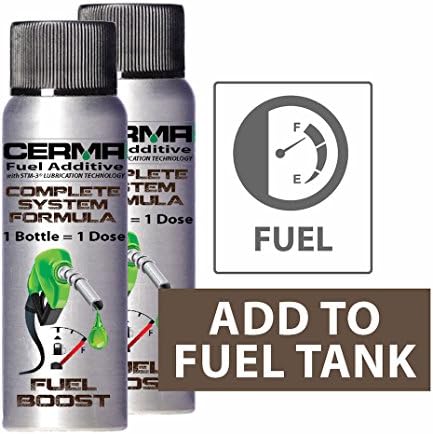 Cerma Fuel Boost 2-Pack, GASOLINE ADDITIVE to Clean, Revitalize, and Protect Fuel System. Lubricates Upper Engine, Octane Booster, Cleans Injectors and Lines