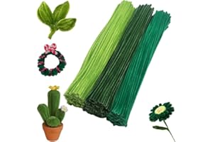 LALOCAPEYO Thick Fuzzy Chenille Stems Pipe Cleaners - 6mm x 12 Inch, 3 Assorted Pastel Macaron Colors,Soft & Bendable DIY Cra