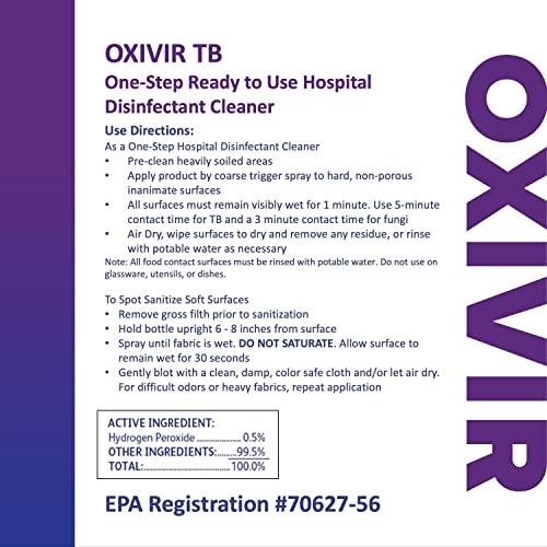 Diversey Oxivir Tb ReadyToUse Disinfectant Cleaner (100898636) 1