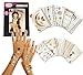 Metallic Temporary Tattoos - 10 SHEETS Over 200 Gold Silver Tattoos Pinky Petals