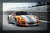 porsche GT3R poster STRIPED SLEEK aerodynamic WORLD FAMOUS racing car 24X36
