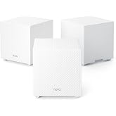 Tenda Nova Mesh WiFi System MW12 - Covers up to 4000 sq.ft - Tri-Band AC2100 Whole Home WiFi Mesh System - Gigabit Mesh Router for 100+ Devices - Tri-Band Mesh Network - 3 Gigabit Ports - 3-Pack