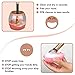 TailaiMei Makeup Brush Cleaner, Auto Electric Makeup Brushes Cleaning to Clean and Dry Makeup Brushes in 360 Rotation with 8 Rubber Collars in Seconds