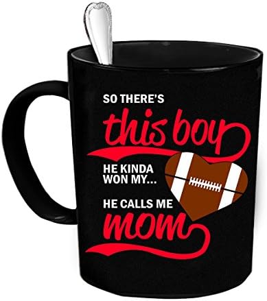 Custom Personalized There's This Boy Black 15 oz Coffee Mug