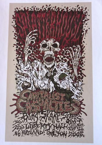Splatterhouse - Live at Liberty Hall - Tour Advertising Poster - 10x14 - Portland 2006