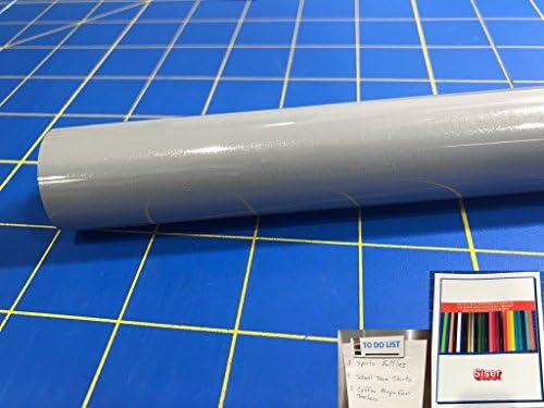 Siser EasyWeed HTV 15" x 3ft Roll - Iron on Heat Transfer Vinyl (Gray)