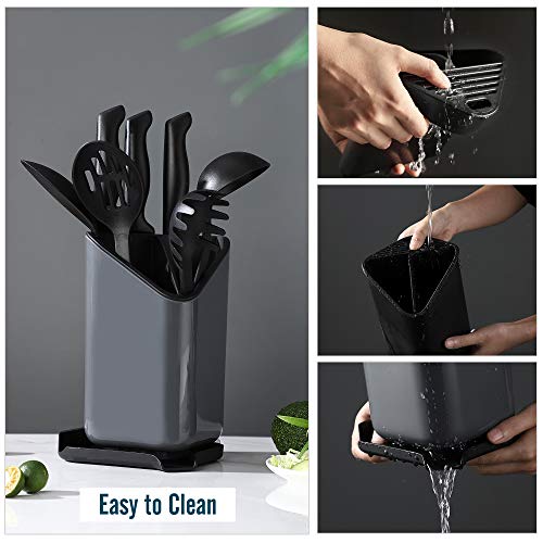 Extra Large and Gray Utensil Holder for Countertop CHASUNG Utensil