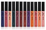 SXC Cosmetics Matte Lip Gloss, Paraben/Talc Free, 12 Stay on All Day Color Collection