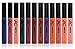 SXC Cosmetics Matte Lip Gloss, Paraben/Talc Free, 12 Stay on All Day Color Collection