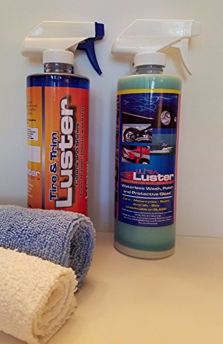 UltraLuster Waterless Wash n' Polish + Tire & Trim Luster - Duo Pack