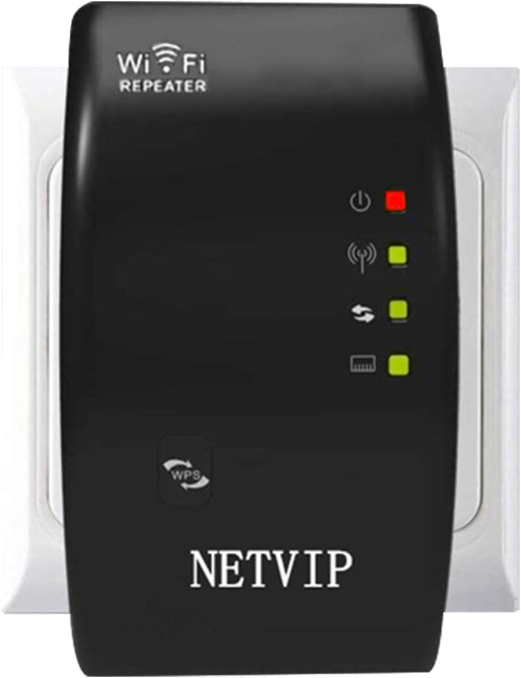 NETVIP Ripetitore WiFi Wireless velocità Fino a 300Mbps Rete Extender