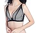 Orilife Women Lace VS Push up Nursing Bra with Fron Button, Black-S