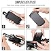 Fnova Bike Phone Mount, Silicone Adjustable Bicycle Phone Holder, Universal Cradle for Any Smartphone with 4.7-6 Inch Screens and All Bicycle Handlebars, Attach and Detach in Seconds (Black 2)