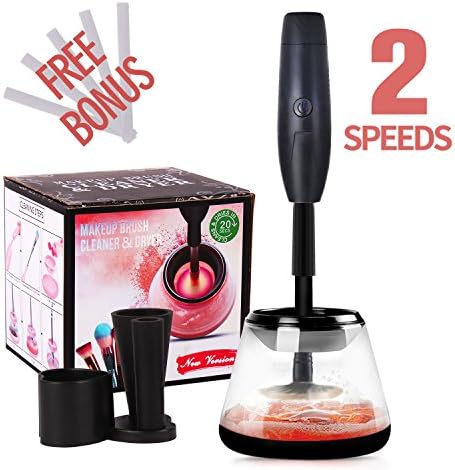 Makeup Brush Cleaner and Dryer Machine Muses,Clean and Dry All Makeup Brushes in Seconds with 2 Adjustable Speeds,Gift For Women, Mom, Girls, Her