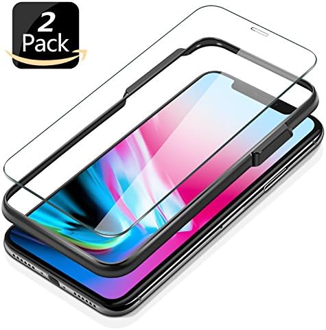 iPhone X Screen Protector, [Case Friendly] (Clear, 2 Packs) JACNITAD iPhone X Tempered Glass Screen Protectors [3D Touch] 0.25mm Screen Protector Glass for Apple iPhoneX/10 work with most case