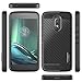 Moto G4 Play Case with Tempered Glass Screen Protector, NageBee [Carbon Fiber] [Frost Clear] Ultra Slim Soft TPU Protective Cover Case for Motorola Moto G Play (4th gen) -Rose Gold