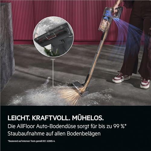Ultimate 7000 GEN2 Akku Staubsauger kabellos, Auto Modus, AllFloor LED Bodendüse für optimale Sicht, leicht 1,35kg Handsauger, starke Reinigung bis zu 40 Min Laufzeit, HEPA-Filter, weiß AP72UB21AM