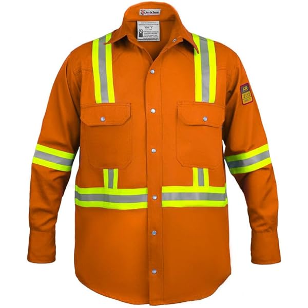 Amazon.com: Black Stallion JF1010-OR Hi-Vis Welding Jacket
