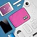 Travel Bag for Cables and Chargers,Space Saving Electronics Accessories Storage Bag,Travel Gadget Organizer Bag for Phone Cable Cords Accessory Products(M, Pink)