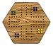 Solid Oak Double-sided Aggravation (Wahoo) Board Game Set, 20