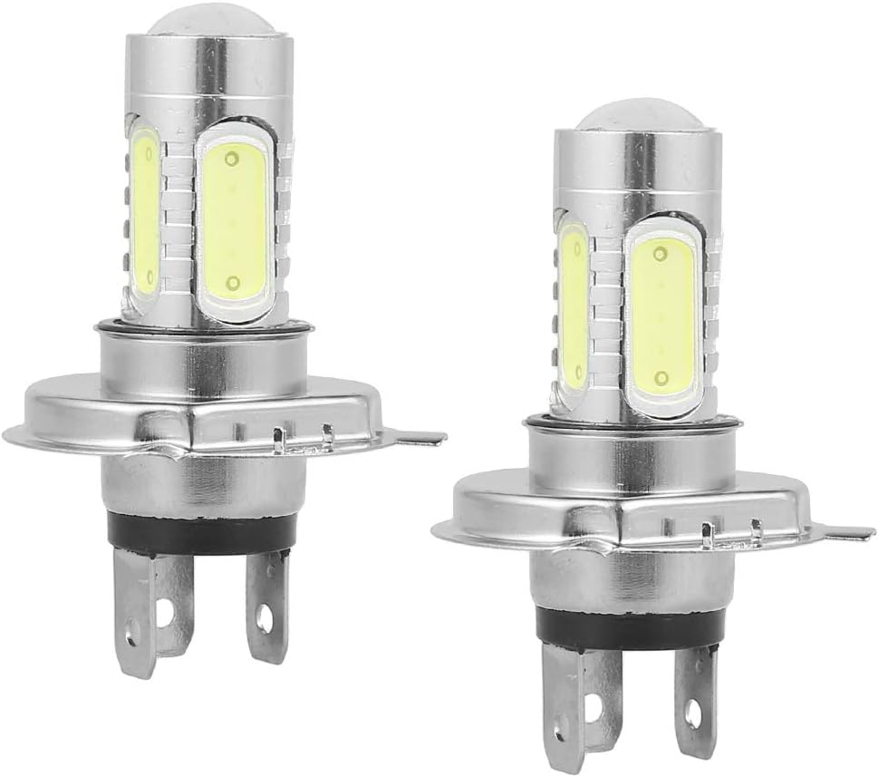 2 Pezzi H4 LED pour Moto Phare Avant de Moto 15W 1800LM 6500K Imperm/&eacute;able Super Blanc Phare Halog/&egrave;ne Canbus 12V