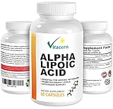 Alpha Lipoic Acid (ALA) 600mg – Best Antioxidant complex supplement formula with Vitamins. Provides Antioxidant Protection and Nutrition.Promote Energy Levels. Defense against free radicals!