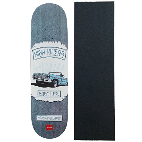 Chocolate Skateboard Deck Rider Patch Alvarez 8.25" with Gri