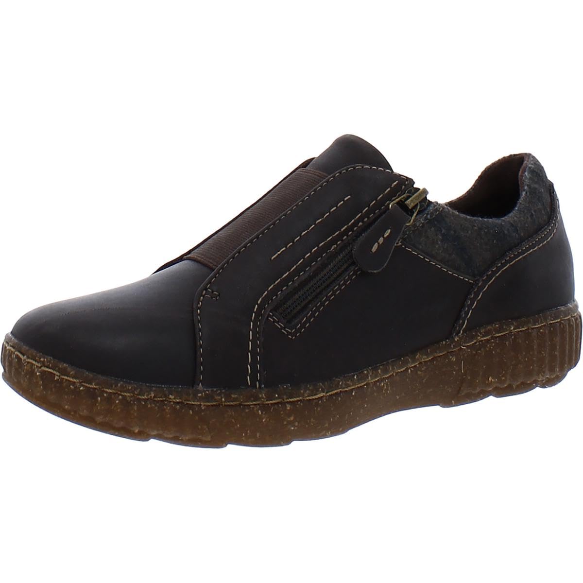 Scarpe Clarks Caroline Cove – Slip On Donna In Pelle Nera – Tacco Basso