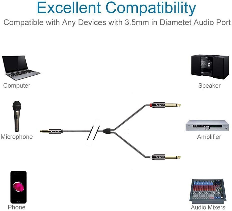J&D 3.5mm to 6.35mm Audio Cable - Image 5
