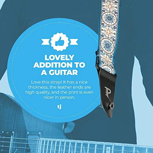 Perri's Leathers Guitar Strap Bundle BONUS 3 Medium 0.71mm Picks