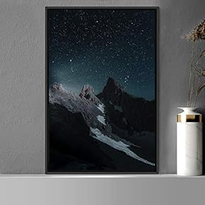 signwin Framed Canvas Wall Art Night View Landscape...