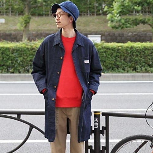 Amazon コーエン メンズ Coen Smith スミス 別注デニムヒュージショップコート Navy Medium コート ジャケット 通販