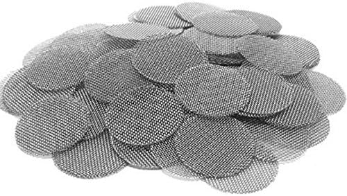 100pcs 20mm Hookah Water Pipe Stainless Steel Tobacco Smoking Metal Filters Smoke Pipe Screen